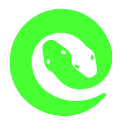 Green and White Snake Hand Cursor