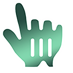 Green Bottle Glass Gradient Hand Cursor