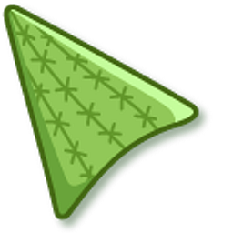 Green Cactus Pattern Green Arrow Cursor