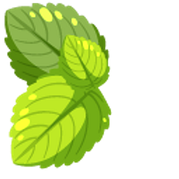 Green Mint Leaves Green Arrow Cursor