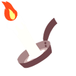 Gregory Horror Show Gregory White Candle Holder Arrow Cursor