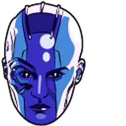 Guardians of the Galaxy Vol. 3 Nebula and Electric Blaster Blue Hand Cursor