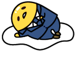 Gudetama After Work Blue Hand Cursor