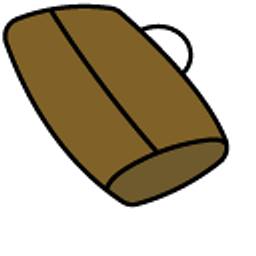 Gudetama After Work Brown Arrow Cursor