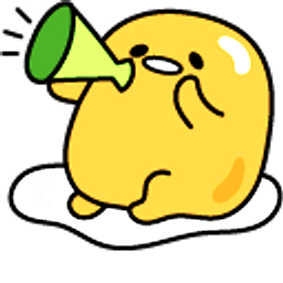 Gudetama and Green Megaphone Hand Cursor