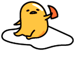 Gudetama and Sausage Octopus Yellow Hand Cursor