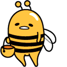 Gudetama Bee and Basket Orange Yellow Hand Cursor