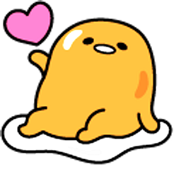 Gudetama Love Yellow Arrow Cursor