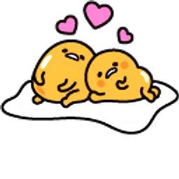 Gudetama Love Yellow Hand Cursor