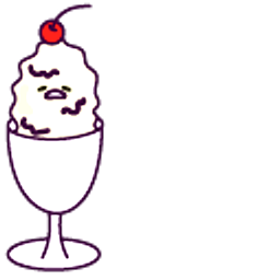 Gudetama Parfait White Hand Cursor