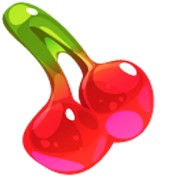 Gummy Cherry and Strawberry Candy Red Arrow Cursor