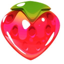 Gummy Cherry and Strawberry Candy Red Hand Cursor