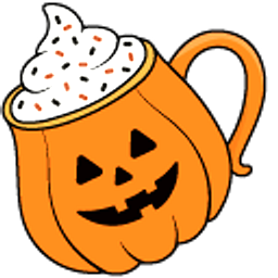 Halloween Cups of Cocoa Orange Arrow Cursor