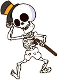 Halloween Funny Skeleton Arrow Cursor