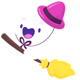 Halloween Ghosts  Broom and Pumpkin Purple Arrow Cursor
