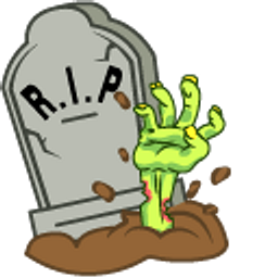 Halloween Grave and Zombie Hand Hand Cursor