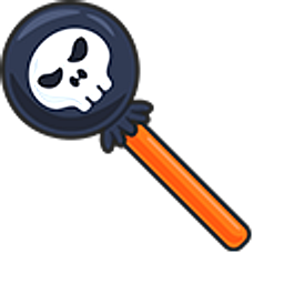 Halloween Lollipop and Pumpkin Basket Arrow Cursor
