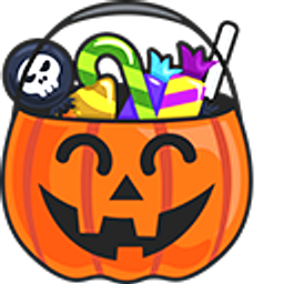 Halloween Lollipop and Pumpkin Basket Hand Cursor