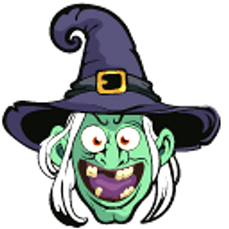 Halloween Witch on Broomstick Hand Cursor