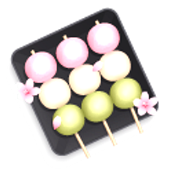 Hanami Dango Pink White Green Hand Cursor