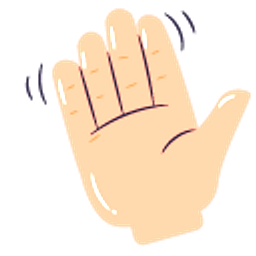 Hand Yellow Pink Beige Hand Cursor