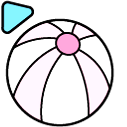 Hello Kitty and a Pink Beach Ball Arrow Cursor