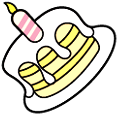 Hello Kitty and Birthday Cake Yellow Arrow Cursor