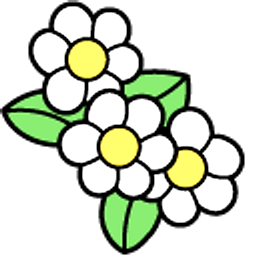 Hello Kitty and Daisies White Arrow Cursor