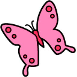 Hello Kitty and Red Butterfly Pink Arrow Cursor