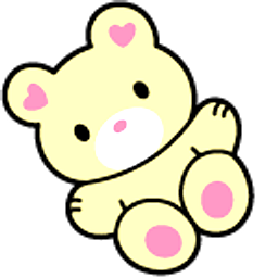 Hello Kitty and Teddy Bear Yellow Arrow Cursor
