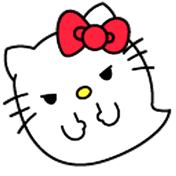 Hello Kitty Ghost White Arrow Cursor