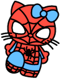 Hello Kitty Marvel Spider-Man Red Hand Cursor