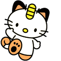 Hello Kitty Pokemon Meowth Brown Hand Cursor
