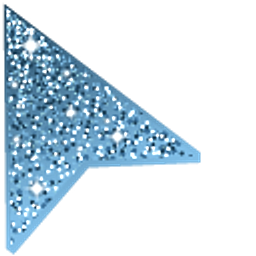 Ice Blue Glitter Arrow Cursor