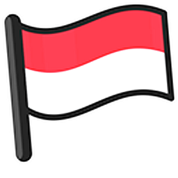 Indonesia Flag Hand Cursor