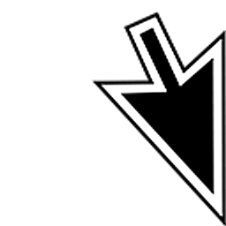 Inverted macOS Arrow Cursor