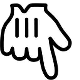 Inverted macOS Hand Cursor