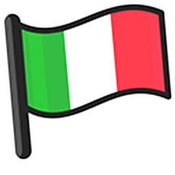 Italy Flag Hand Cursor