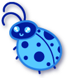 Kawaii Blue Ladybug Blue Arrow Cursor