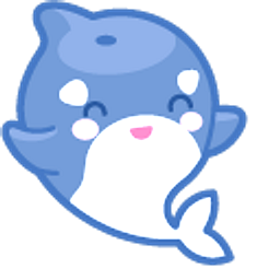 Kawaii Funny Orcas Blue Arrow Cursor