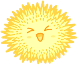 Kawaii Orange Sea Urchin Hand Cursor