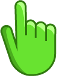 Kelly Green Hand Cursor