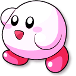Kirby Batamon and Flower Pink Hand Cursor