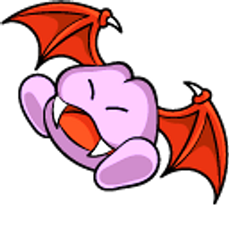 Kirby Batty Red Purple Arrow Cursor