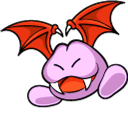 Kirby Batty Red Purple Hand Cursor
