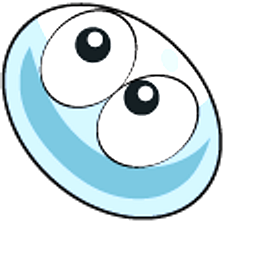 Kirby Blue Blob Blue Arrow Cursor