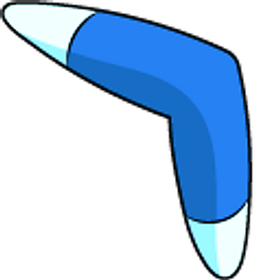 Kirby Boomer and Boomerang Blue Arrow Cursor