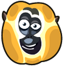 Kung Fu Panda Master Monkey and Staff Brown Hand Cursor