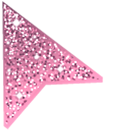 Lavender Pink Glitter Arrow Cursor