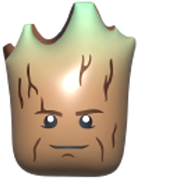 LEGO Groot Brown Hand Cursor